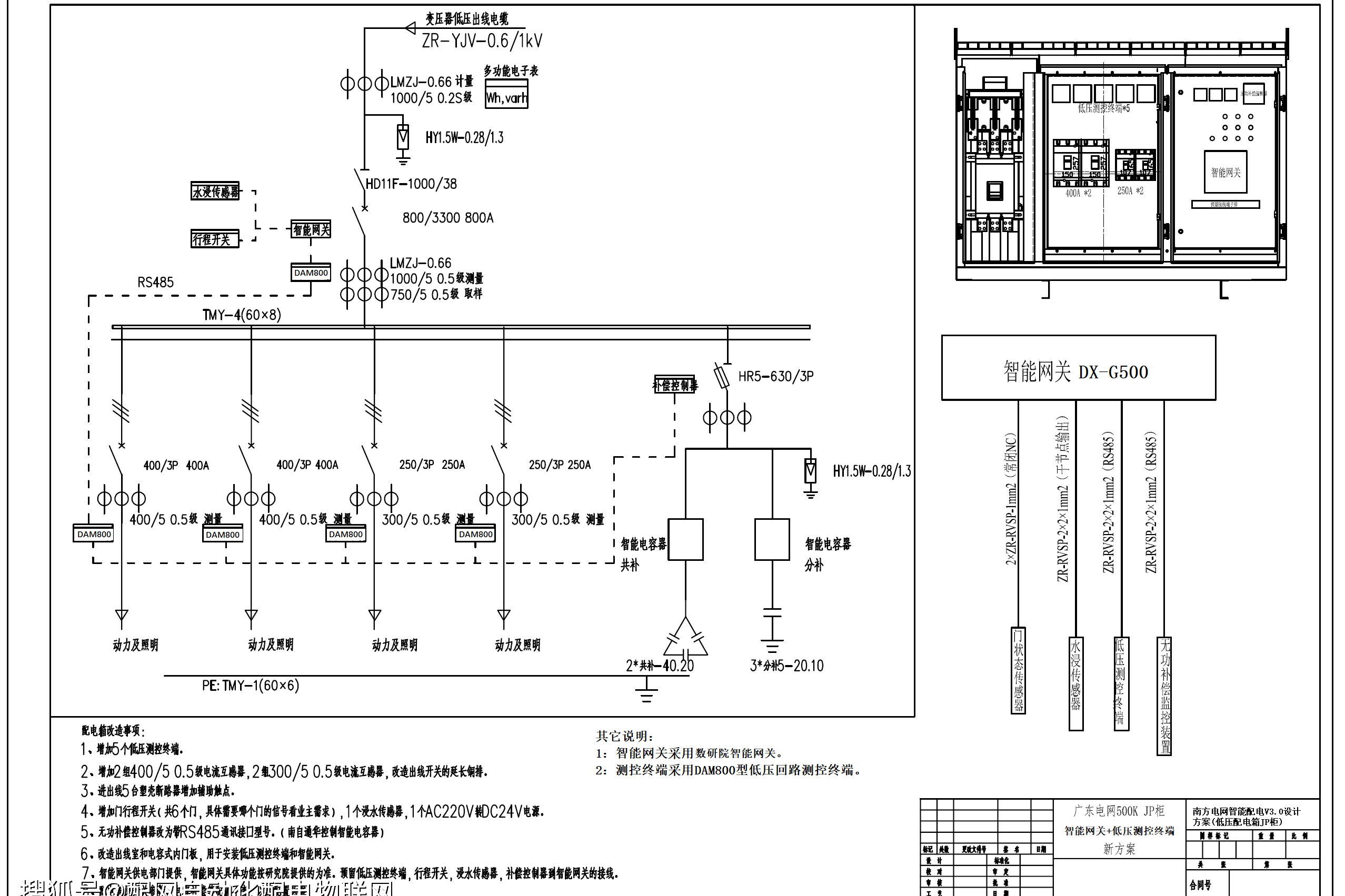 0版dam800低压回路测控终端低压开关柜jp柜应用场景方案