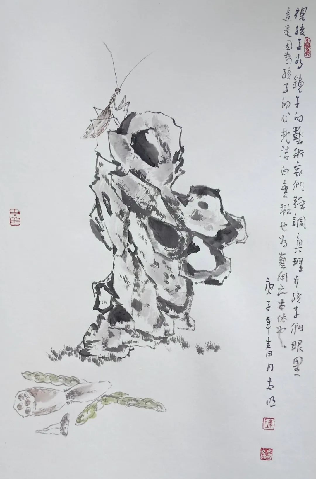 《书画南北方》太湖生灵石一一陈太明国画小品专题网展