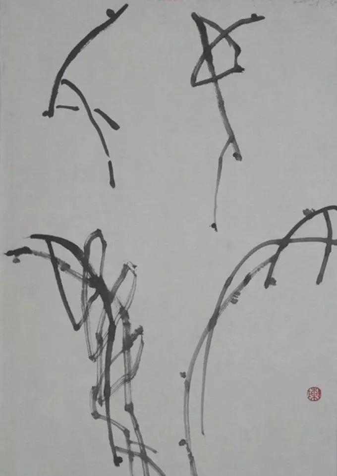 原创国画写意葡萄绘画过程:果实,叶子,藤条的画法