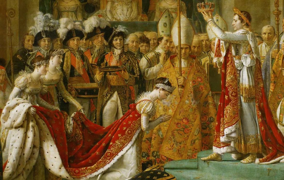 napoléon拿破仑1804年,教皇披耶七世莅临加冕拿破仑.