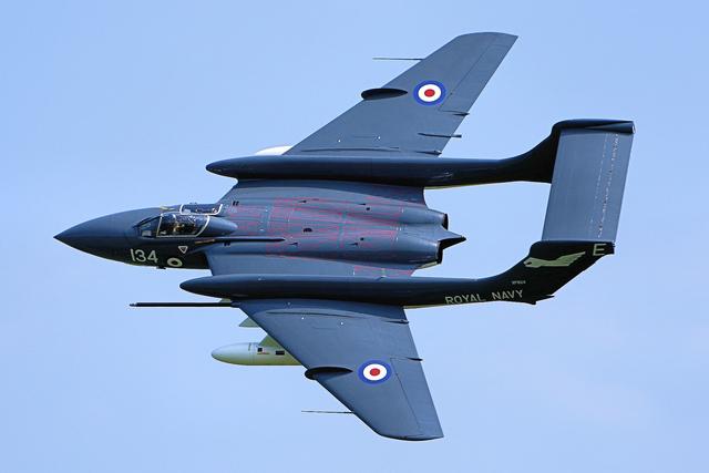 同样采用双尾结构的英国"海雌狐"战机