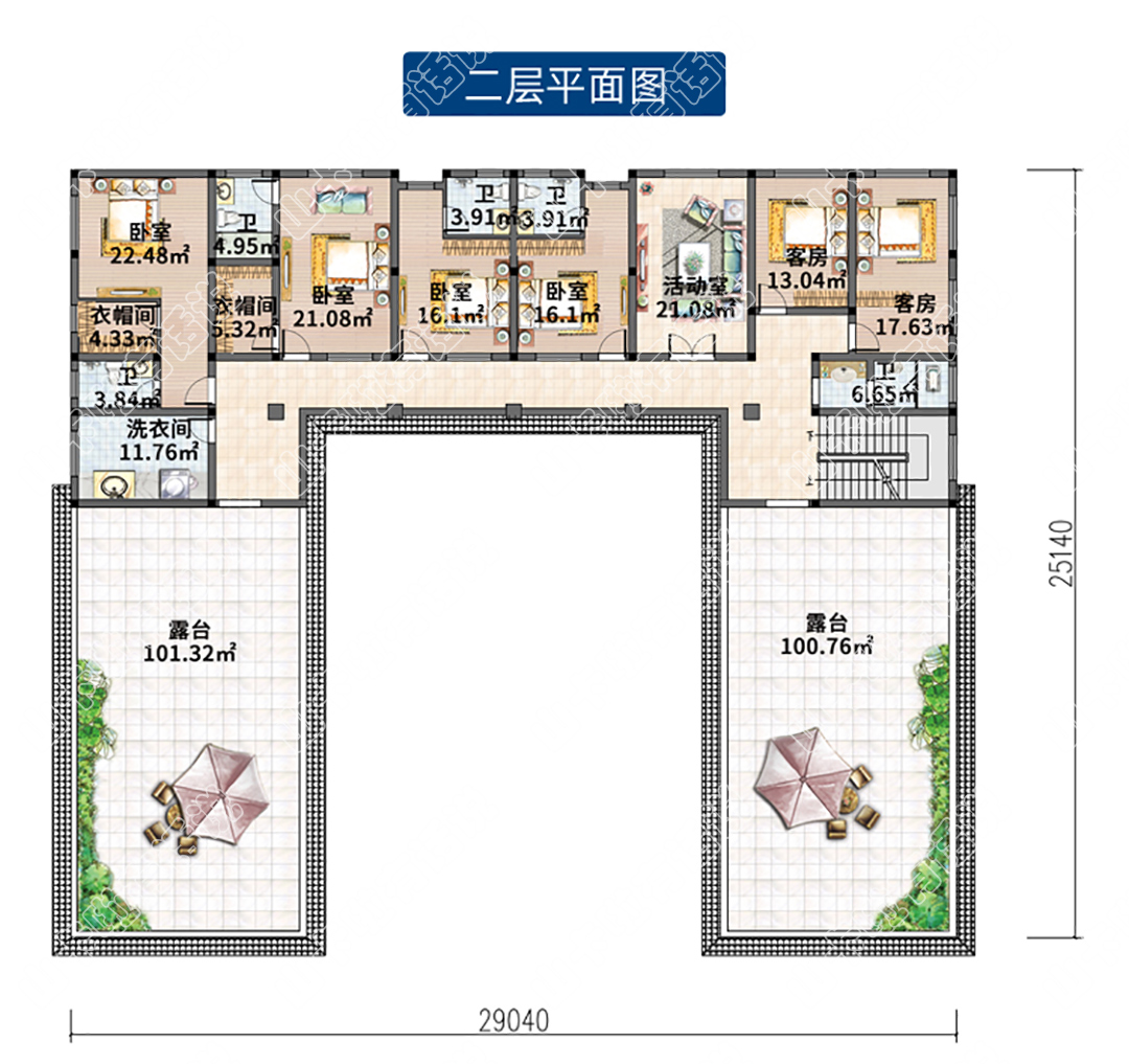 占地730,个旧鸡街农村三合院自建房户型图