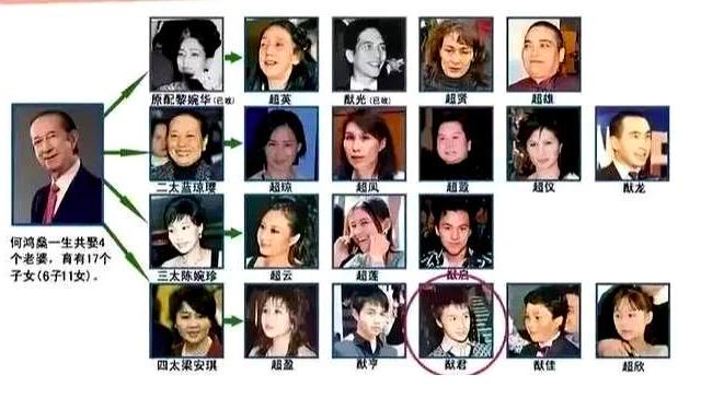原创赌王何鸿燊一生17个孩子，却只有一个孙子，网友：奚梦瑶赚大发了