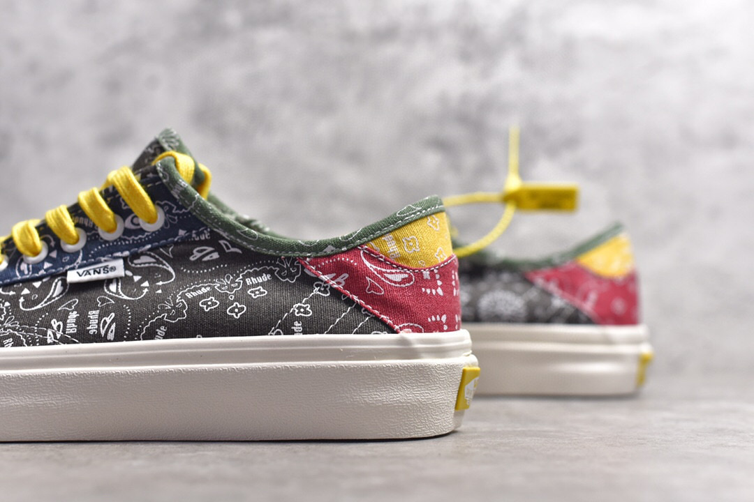 万斯vans x rhude 联名 paisüxitley 图案腰果花帆布