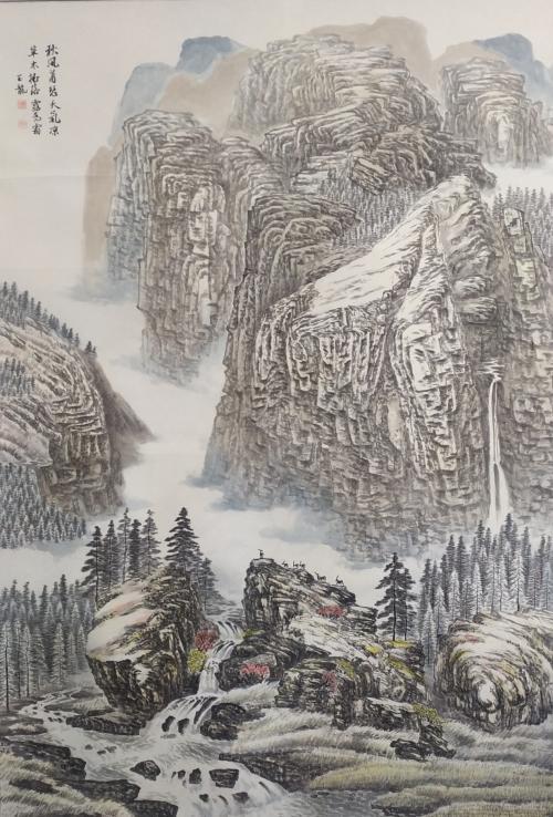 一个中学美术教师的国画作品,秒杀"大师"