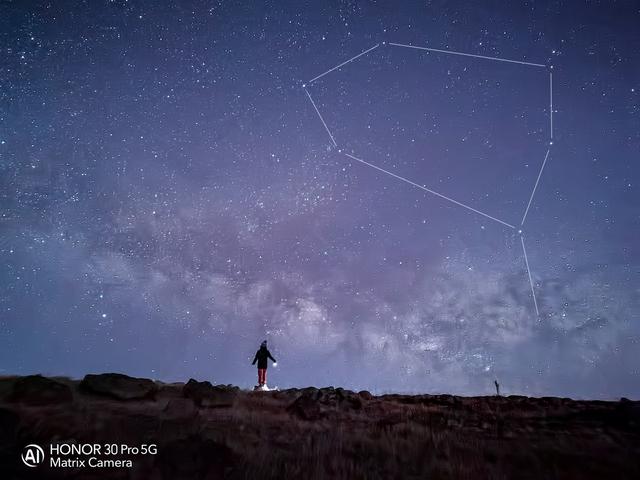 系列|超大底传感器+RYYB阵列，荣耀30系列挑战星空拍摄，探索浩瀚夜空