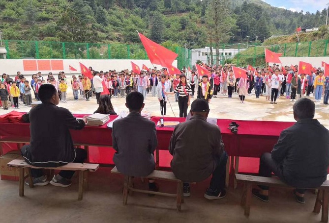 大寺乡平河中心校欢庆"六一"儿童节
