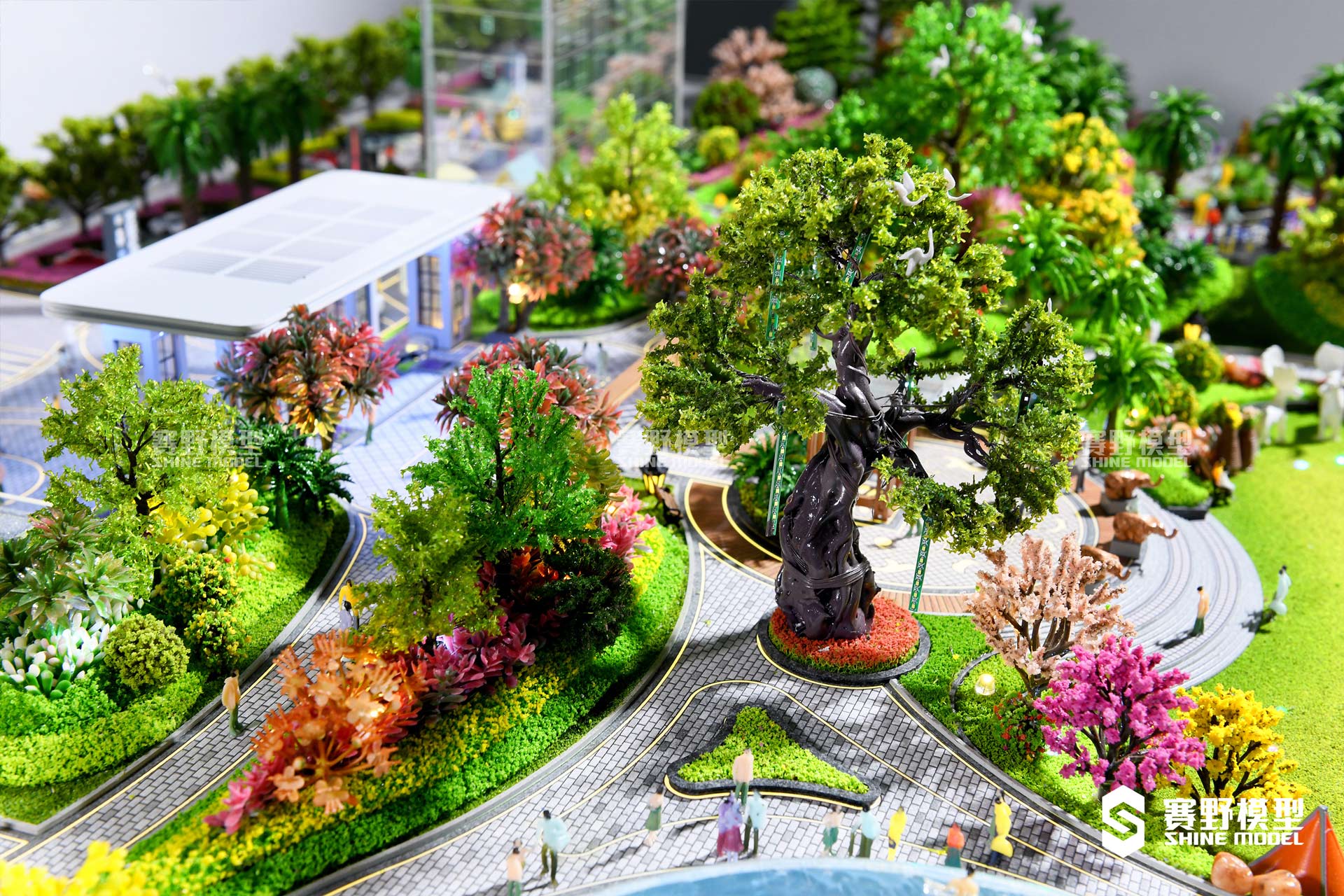 赛野模型公司七重立体园景景观模型