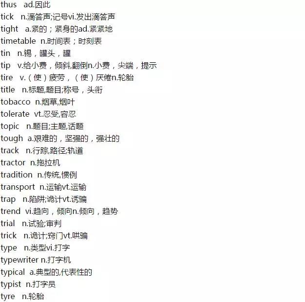 单词|考前刷一次，心里更有底！高考英语985个考纲核心单词