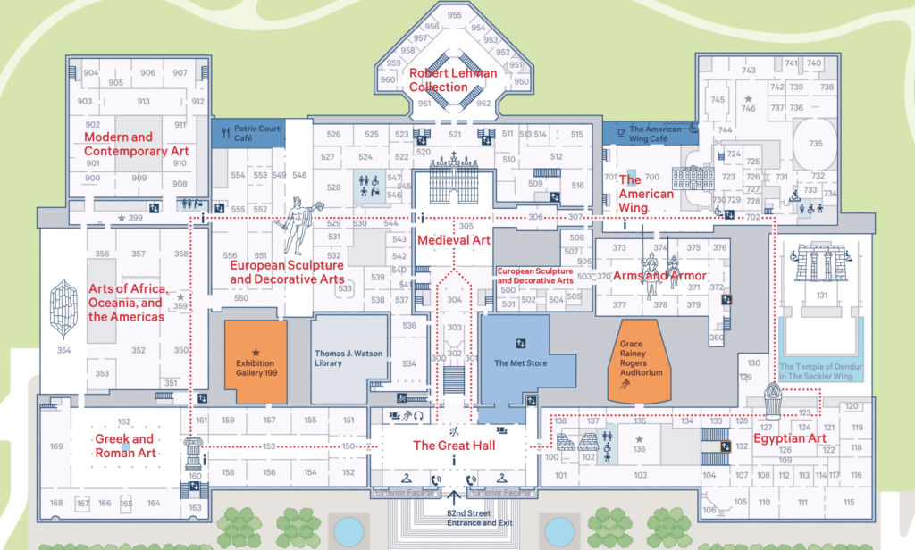 大都会博物馆地图