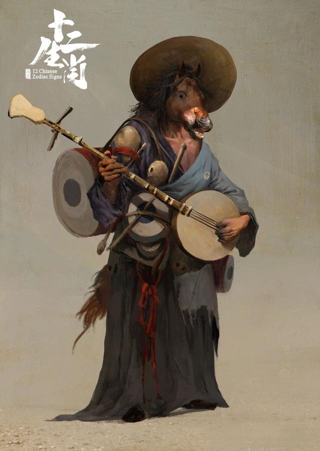 绘画史上最帅中国风十二生肖