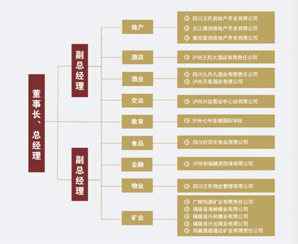 王氏集团组织结构图