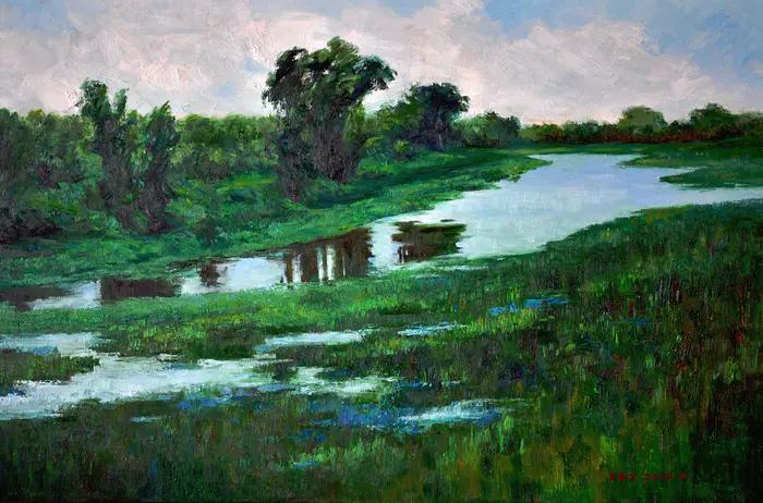 朱勤章油画风景作品欣赏