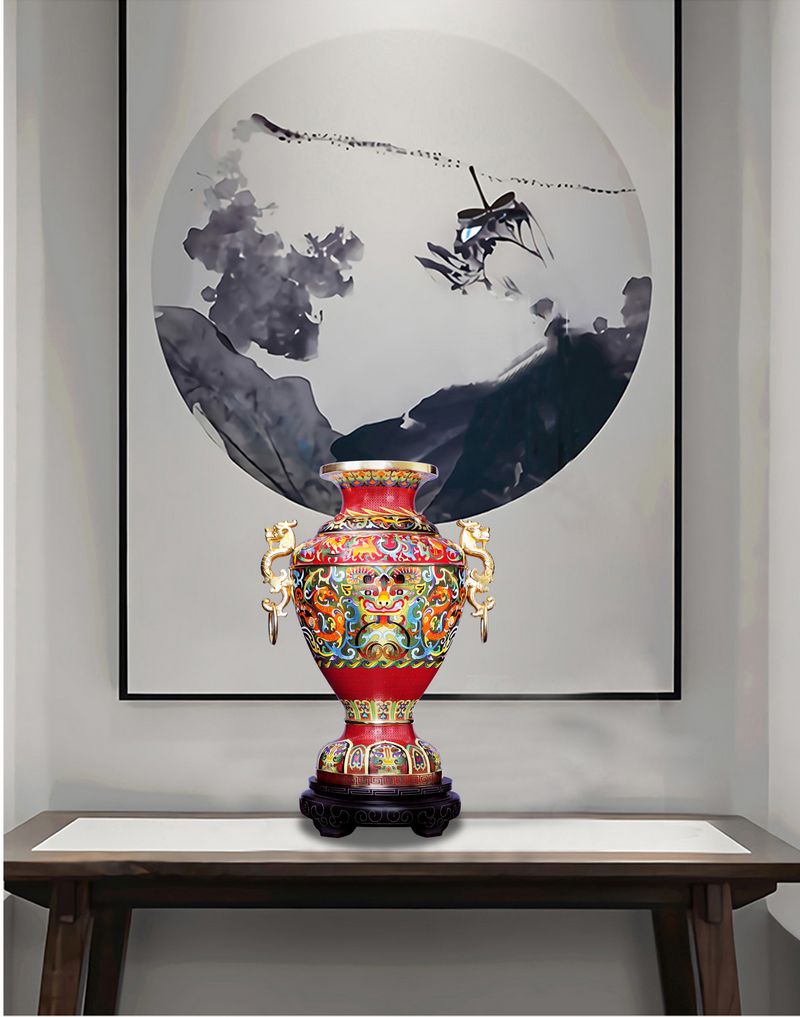 纹饰|张同禄景泰蓝《中国尊》