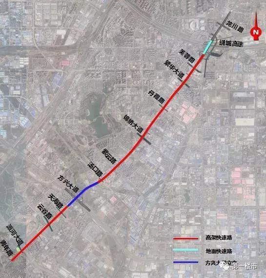 徽州大道南延工程庐江段已经开工建 沿途将新添上跨天津路桥 远期