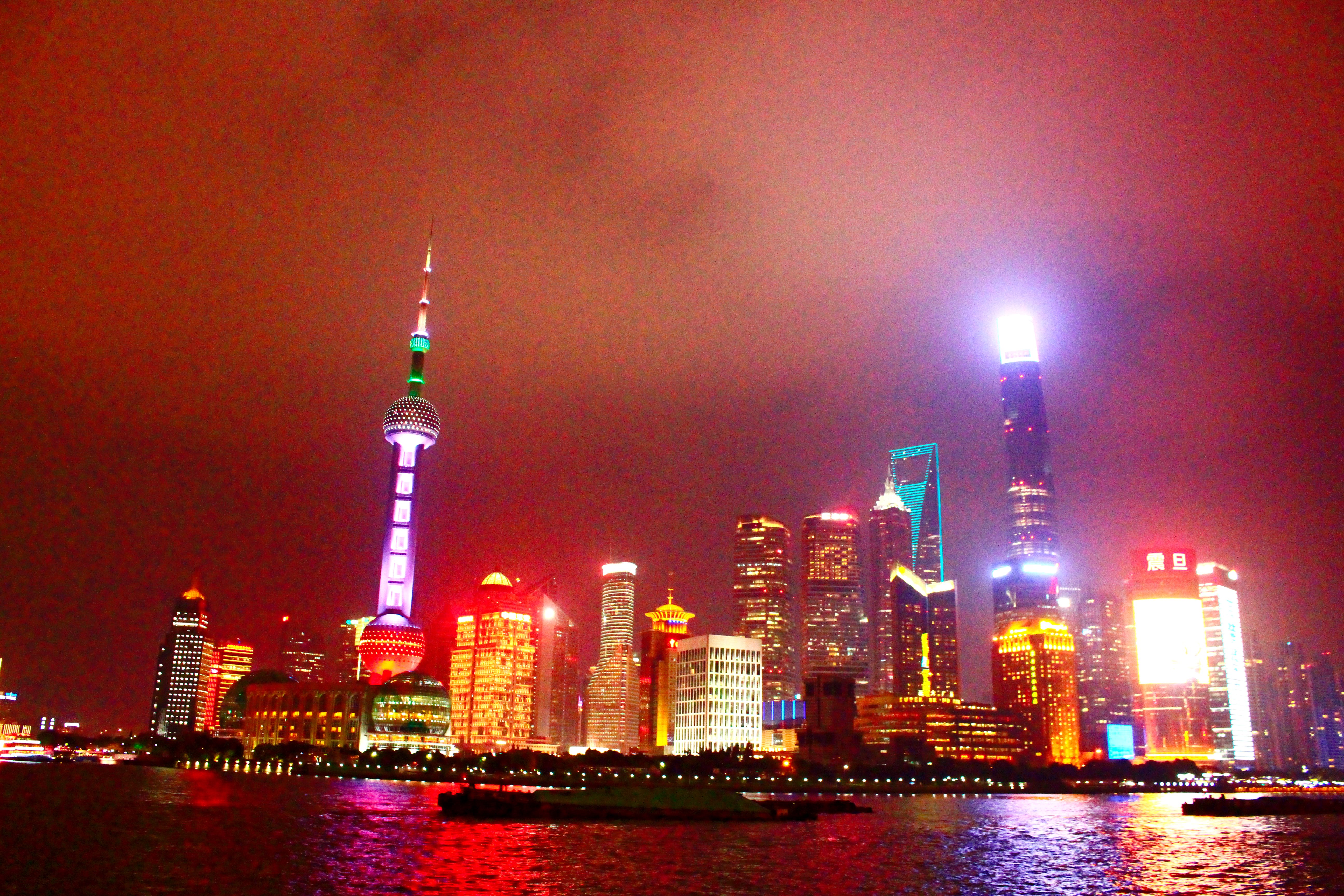 现代化的中国:上海外滩夜景