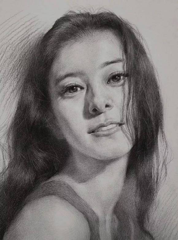 校尉美术教你画素描 | 最全解析素描头像女青年画法