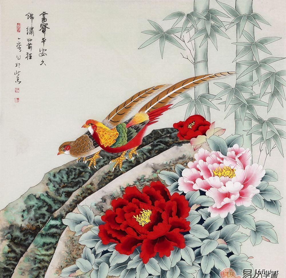 原创细腻逼真的工笔花鸟画作品 王一容手绘国画值得一看