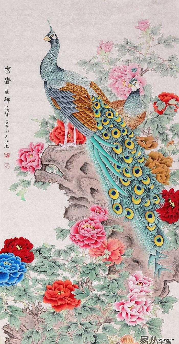 原创细腻逼真的工笔花鸟画作品 王一容手绘国画值得一看