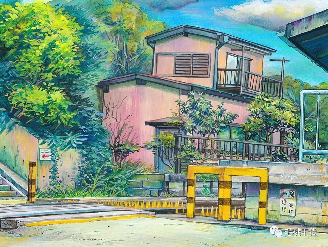 《你的名字》中感动千万人的画家,用水彩画记录东京旧商店