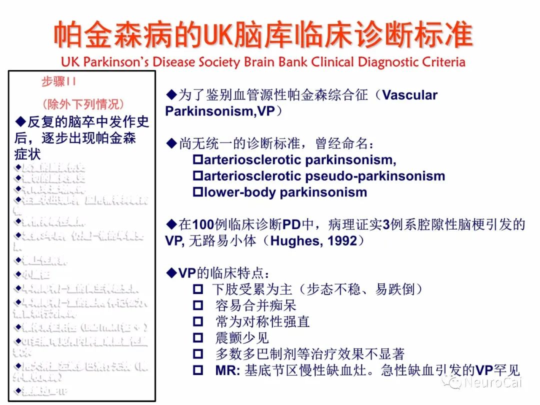 帕金森病帕金森病诊断标准的演变及解读