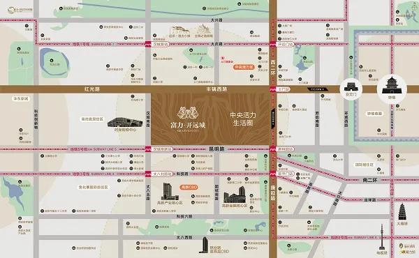 富力·开远城区位图