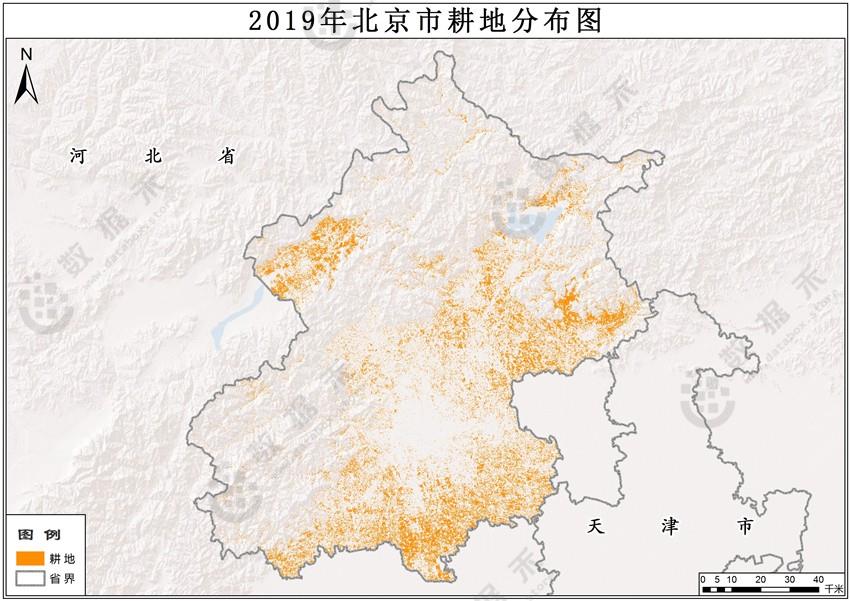 2019年北京市耕地分布数据