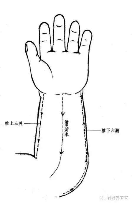 这类咳嗽的治疗手法需: 上述基本手法外,清肺经300次,推六腑300次,揉