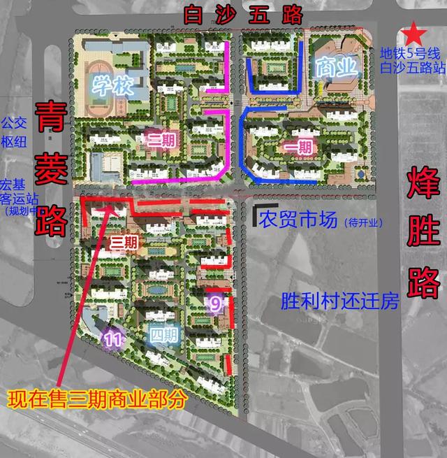 小区社区商业分布示意图