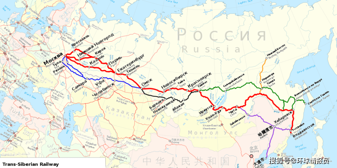 从莫斯科到海参崴,全长9288公里的西伯利亚铁路是如何