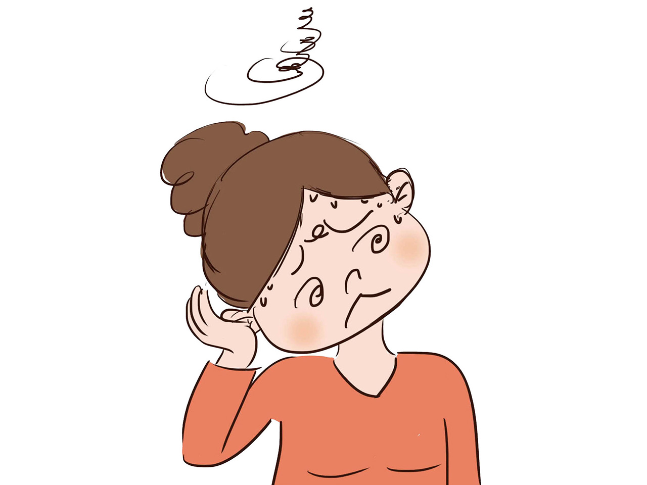 不同程度的眩晕，还伴有恶心、呕吐、复视、耳鸣、耳聋等颈椎病的症状。