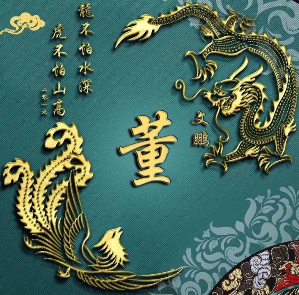 2020龙凤呈祥微信头像,红运当头签名头像设计,你一定会喜欢!