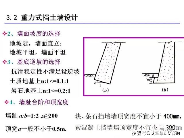 挡土墙分类大全及重力式挡土墙设计,示意图及实例照片