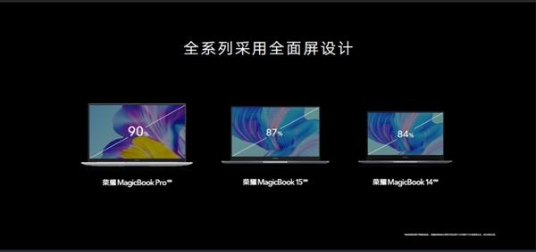 荣耀MagicBook系列笔记本新品发布，售价3799元起
