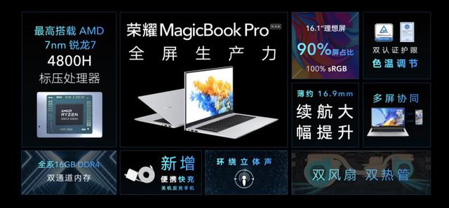 消息资讯|荣耀MagicBook系列锐龙版3999元起打造超高性价比轻薄本标杆