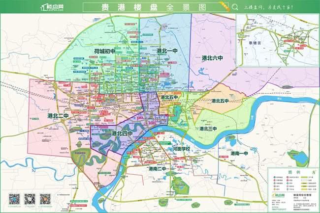 附:初中学区划分地图