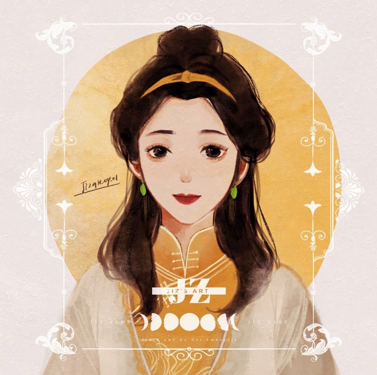 迪士尼公主|“旗袍装”的迪士尼公主：白发艾莎很绝色，长发公主变成中国娃娃