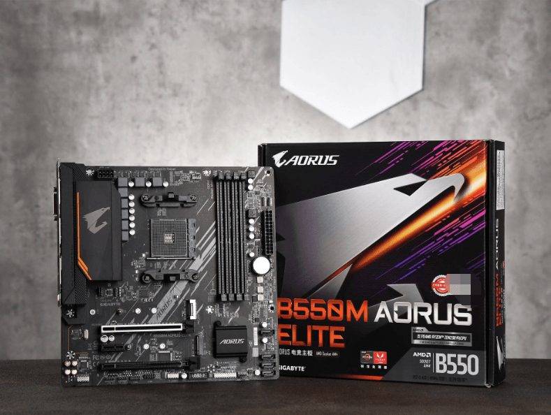 主板 技嘉 b550m aorus eliteamd锐龙r5-3600基于目前最为先进的