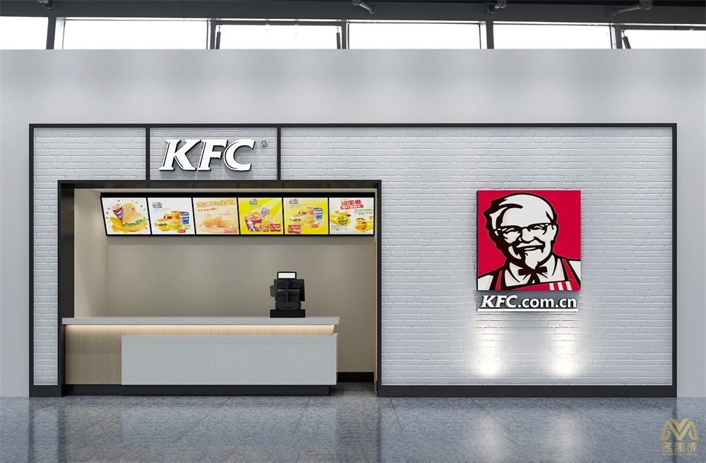 kfc肯德基炸鸡汉堡小吃店餐厅设计汉堡店设计