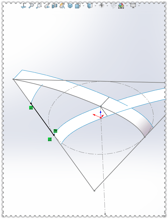 用solidworks画一个三角弧面的梅花纹理