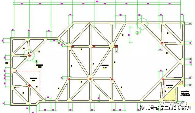 临时钢筋砼支撑形式:桁架式对撑 角撑