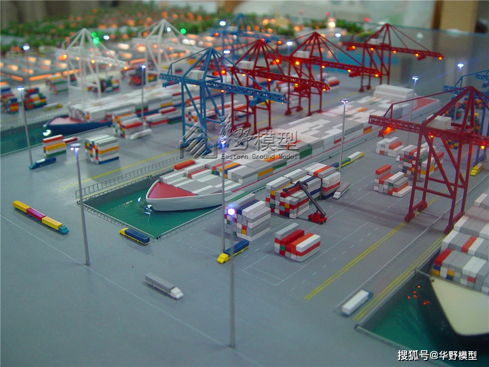 港口沙盘模型,物流港口规划沙盘