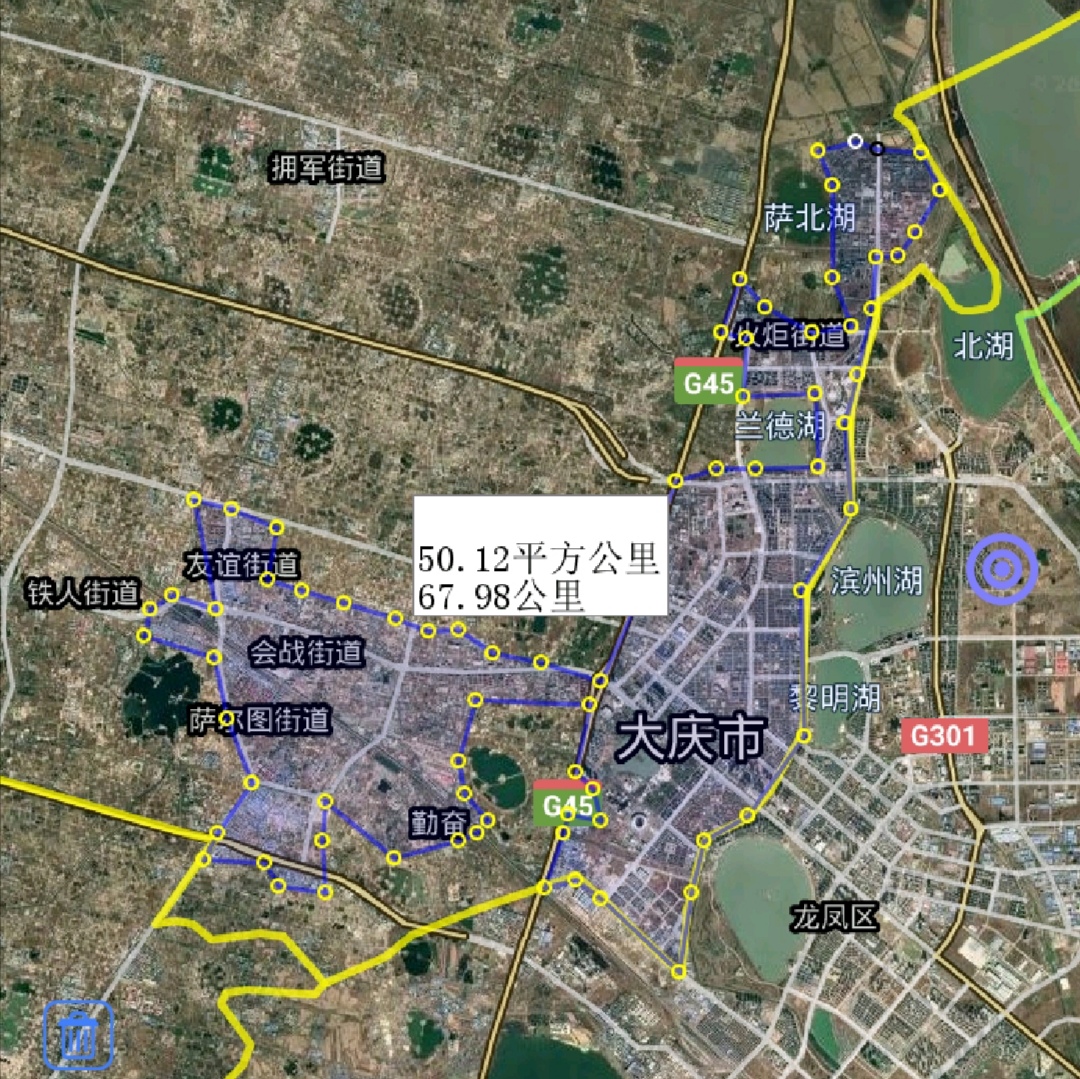 原创大庆市5区4县建成区排名,让胡路区最大,大同区最小,了解一下?