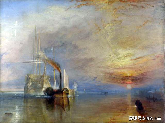 英国最杰出的风景画家之一，威廉·透纳油画作品，光与色的极致_暴风雪