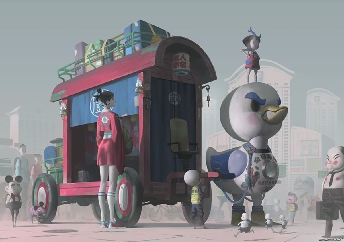 用鬼怪为绘画灵感而著名的插画师,唯美调皮的氛围,令人印象深刻
