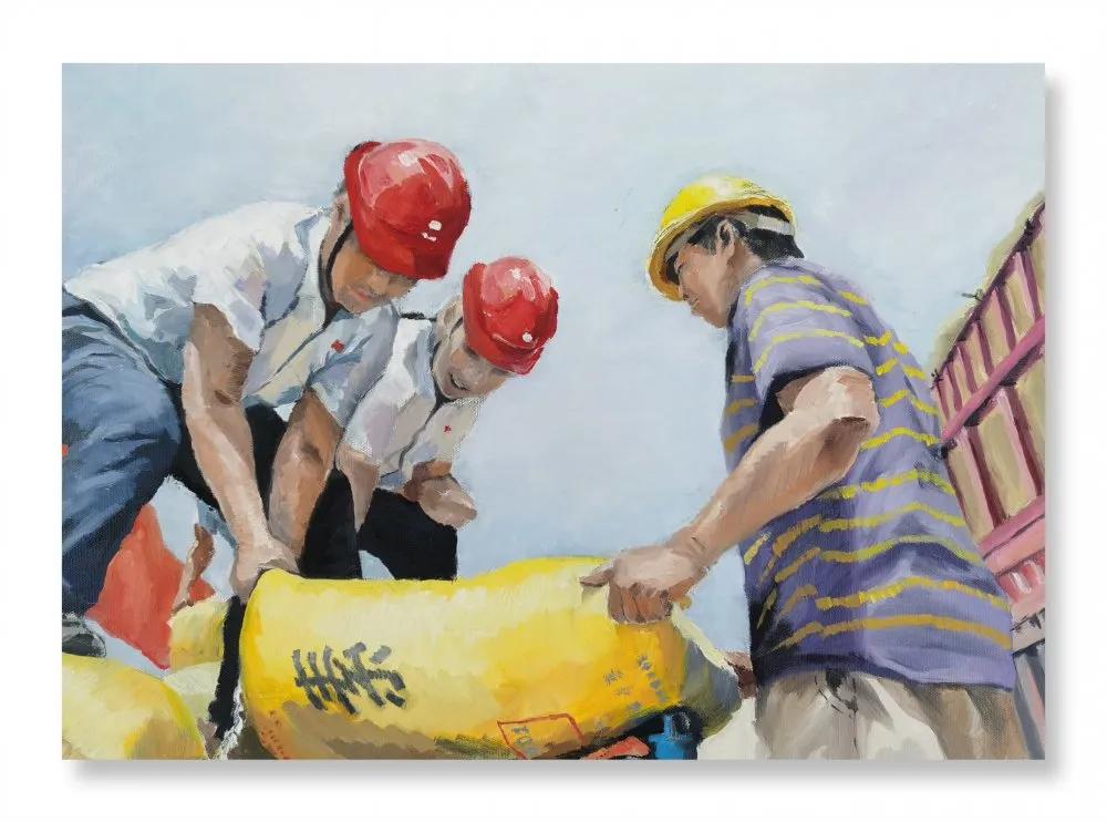 员工|中储粮河南分公司举办庆祝中储粮成立20周年书法绘画作品展