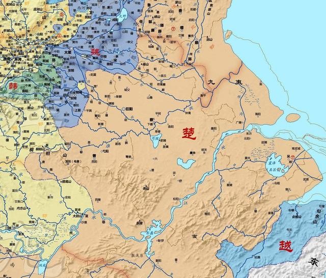 地图中的历史:战国七雄的国力及发展_楚国