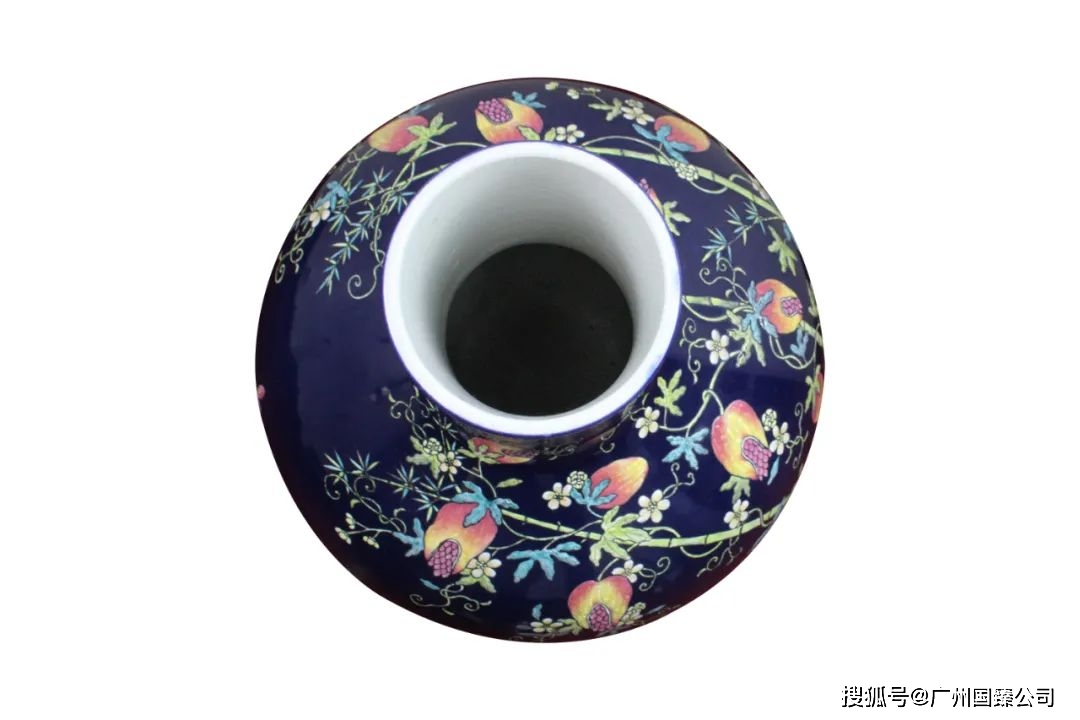 中国 天藍釉 長頸瓶 大清乾隆年製 送料込み1124 程よく