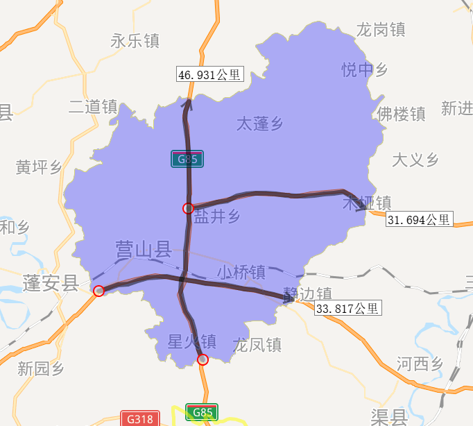 2020年南充市各地高速公路里程排名,西充县第一,你家乡排第几?