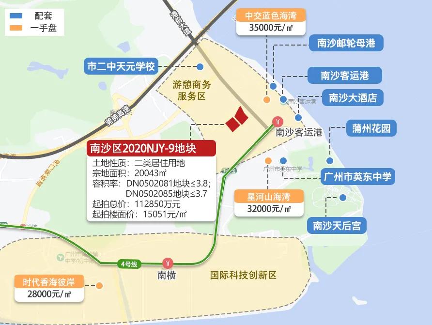 南沙湾板块配套图 制图:广州楼市发布 二是受深圳调控政策影响,大量